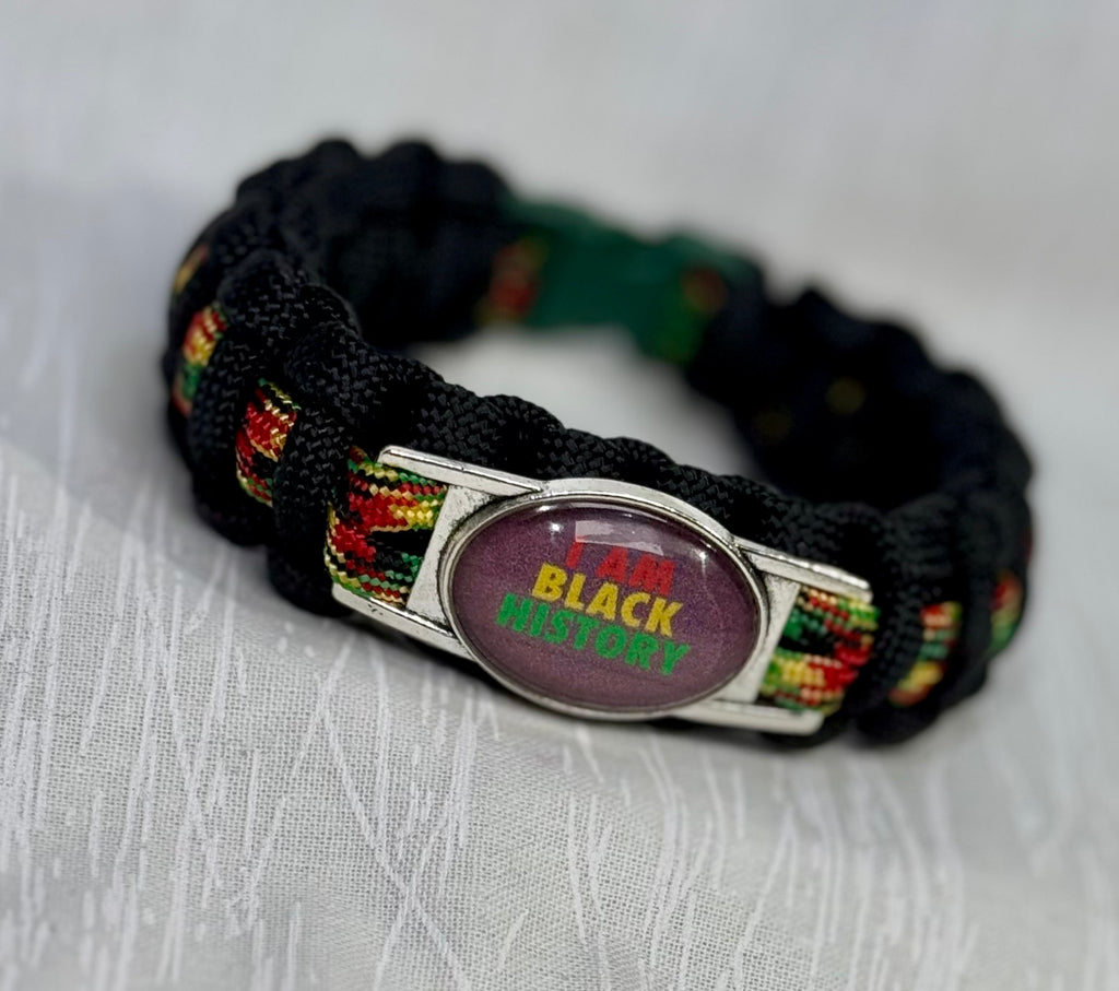 “I Am Black History” Braided Bracelet Set