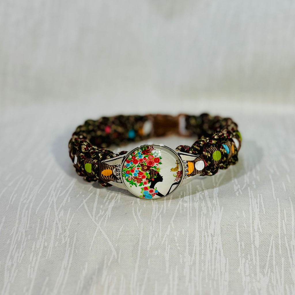 “Floral Queen” Braided Bracelet