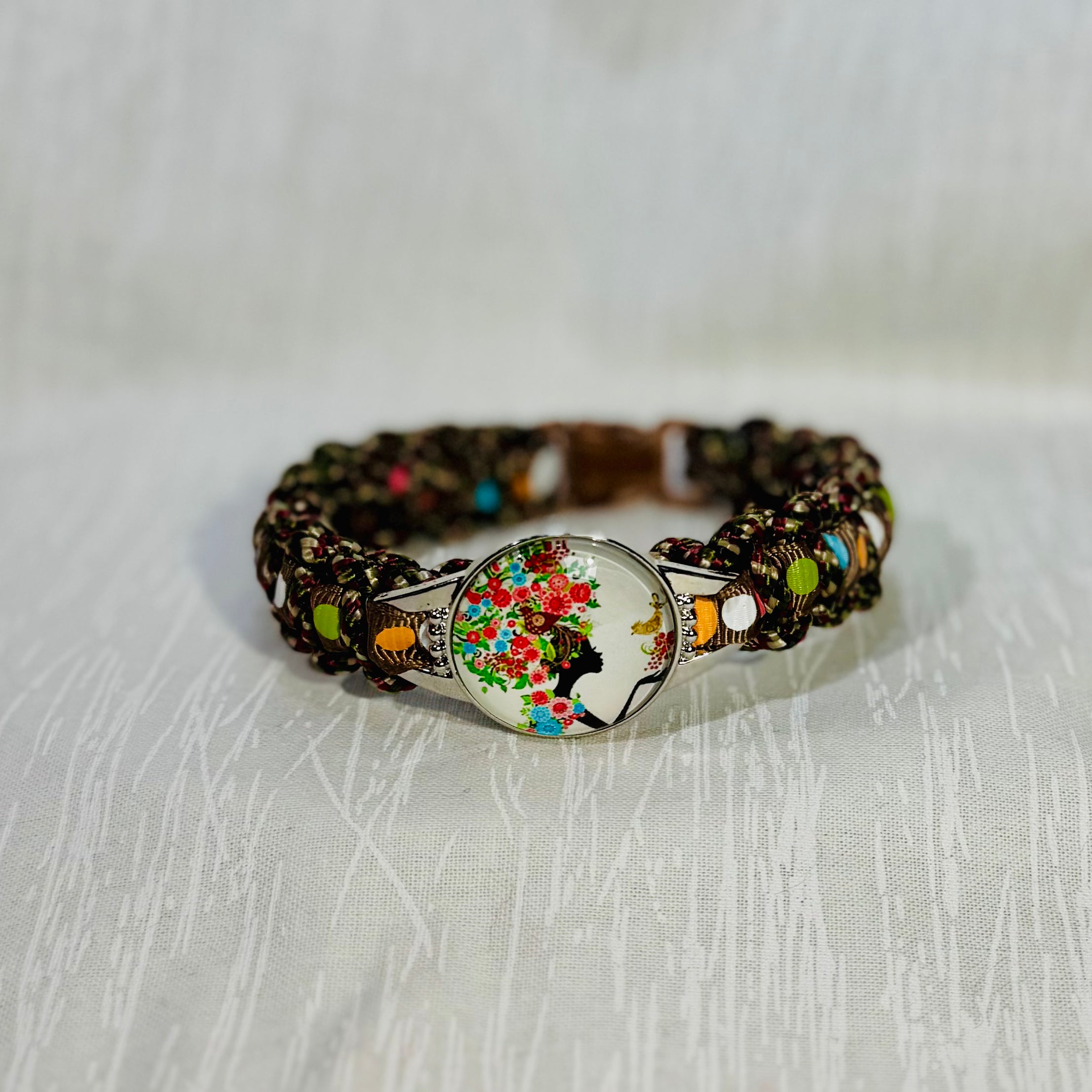 “Floral Queen” Braided Bracelet