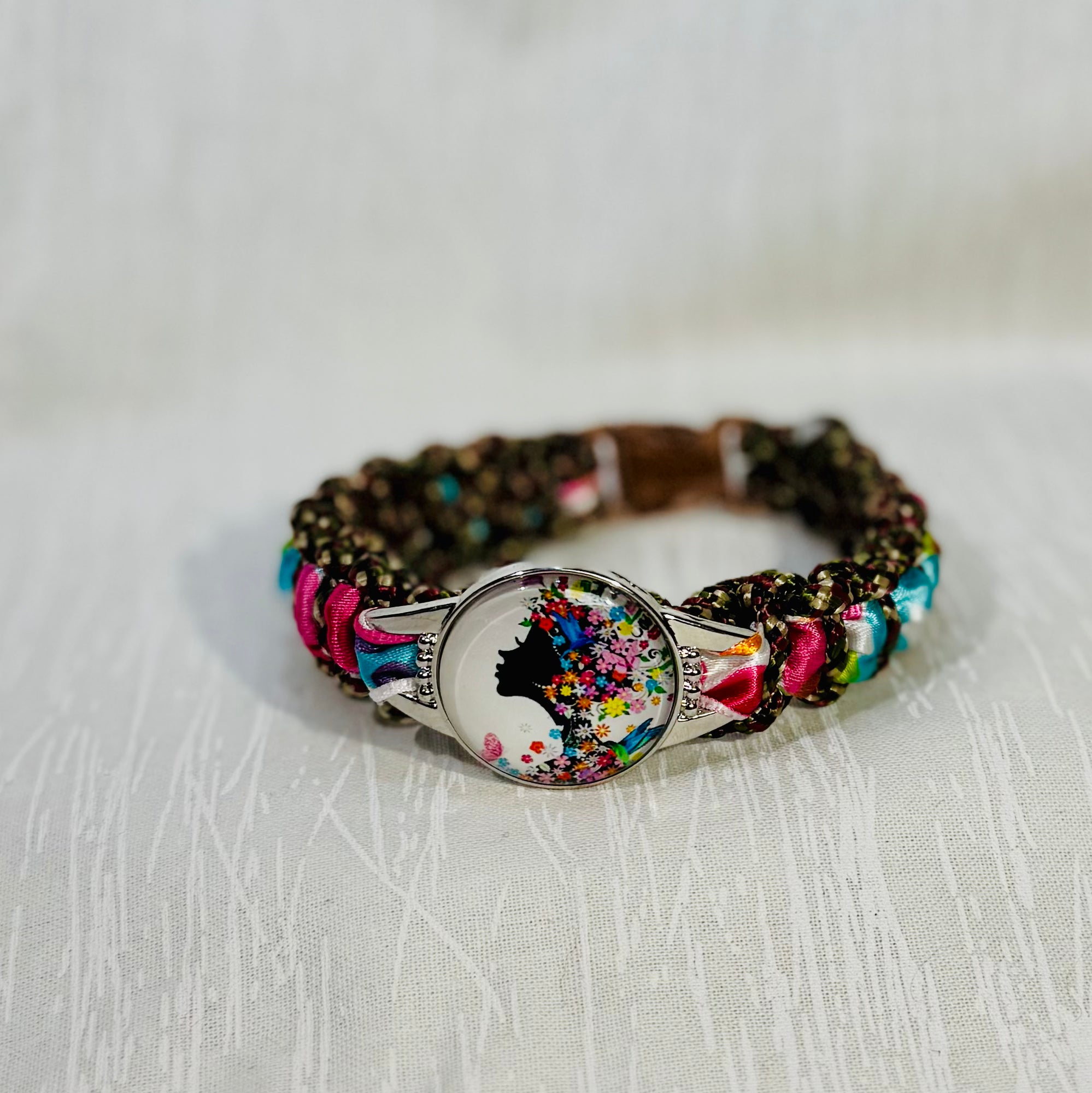 “Floral Queen” Braided Bracelet