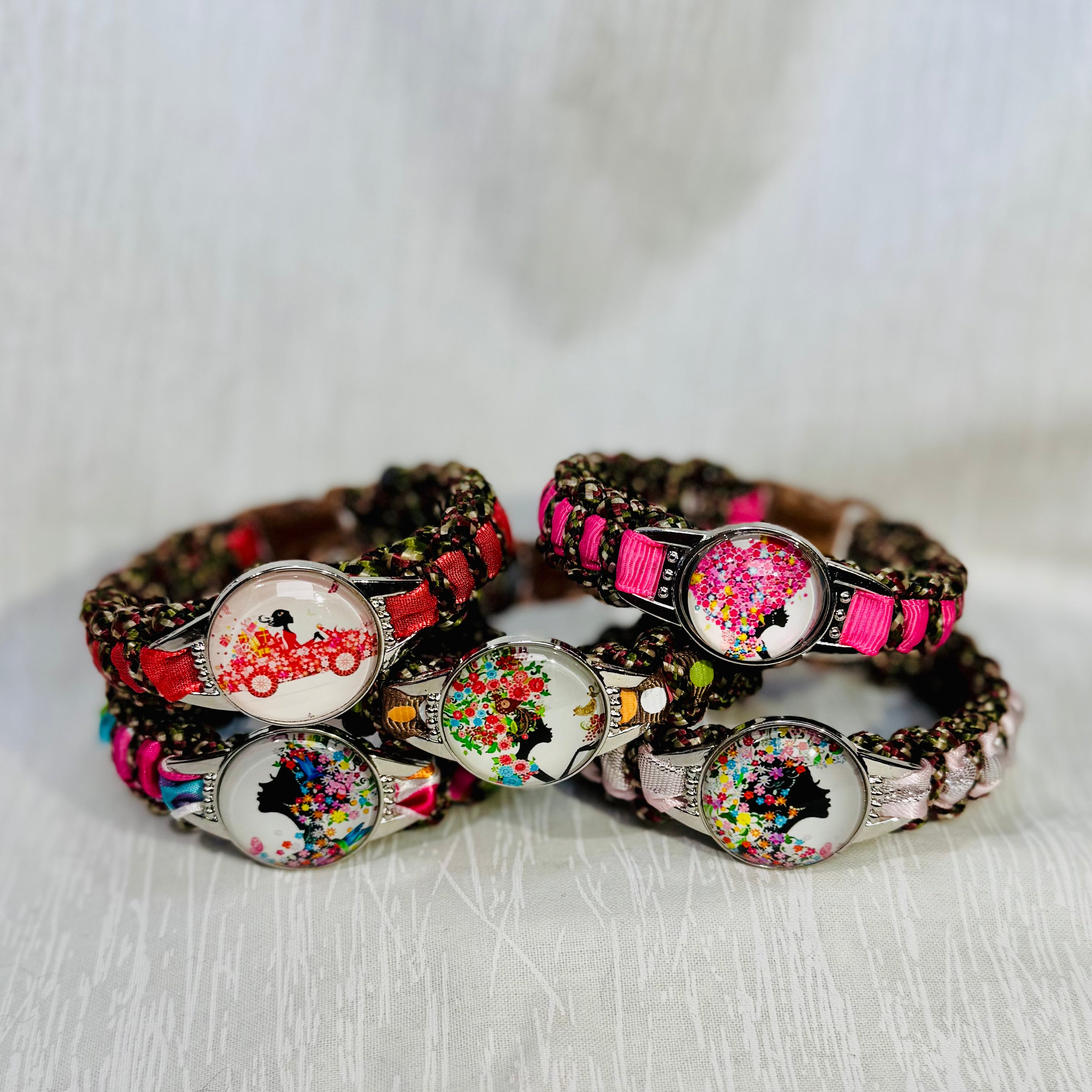 “Floral Queen” Braided Bracelet
