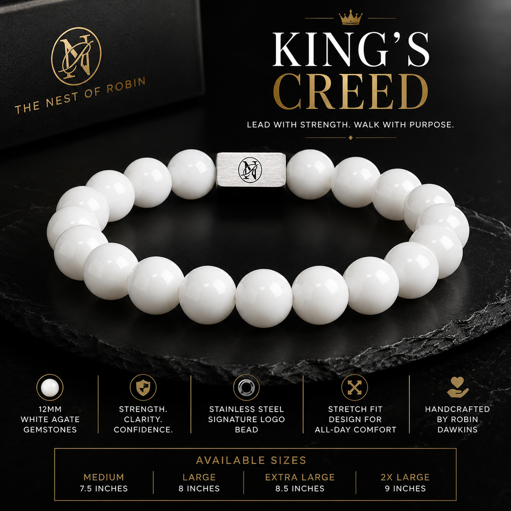 King’s Creed Genuine Stone Bracelet