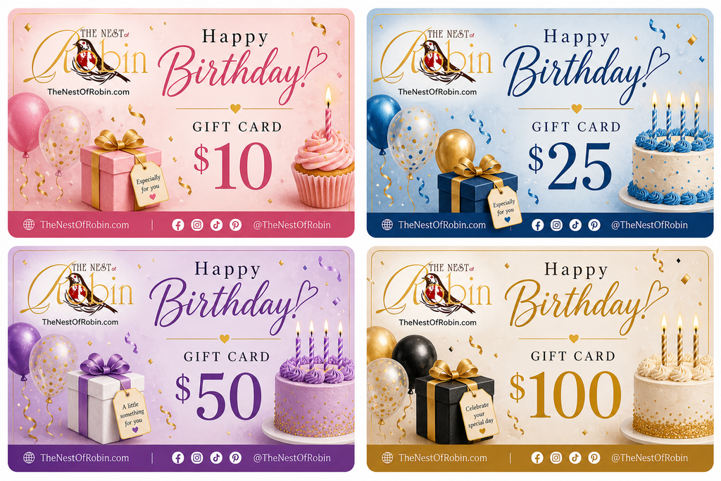 Birthday Gift Card - The Nest Of Robin