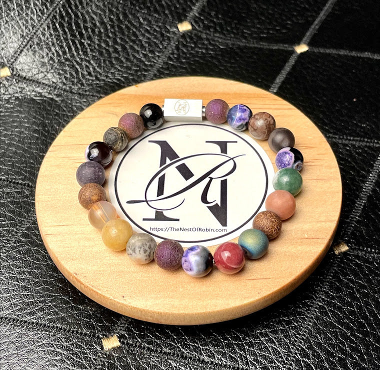 "Colors" Genuine Stone Bracelet