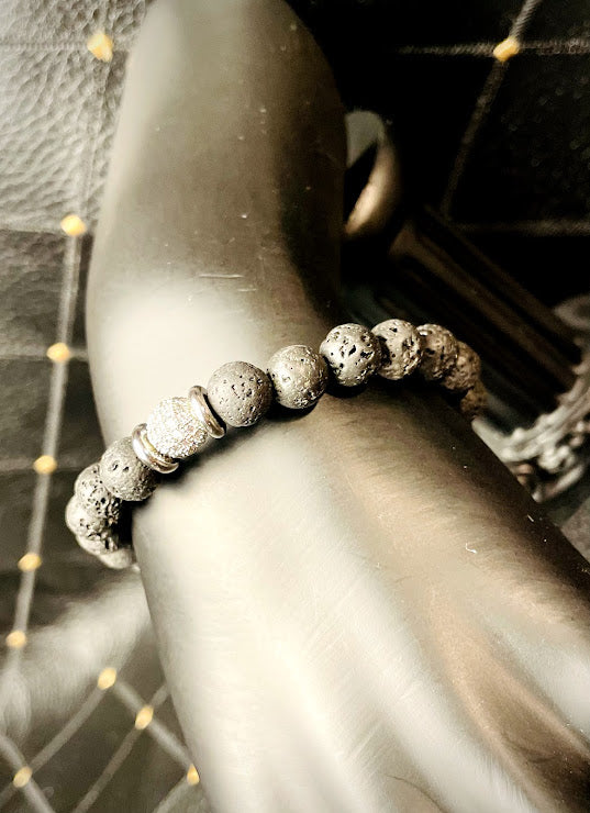 Clearance Item- "Boss" Genuine Stone Bracelet