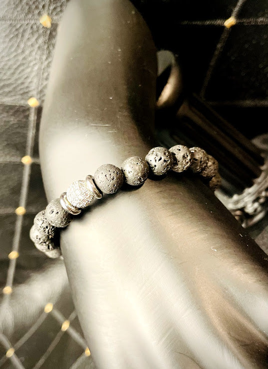 "Boss" Genuine Stone Bracelet