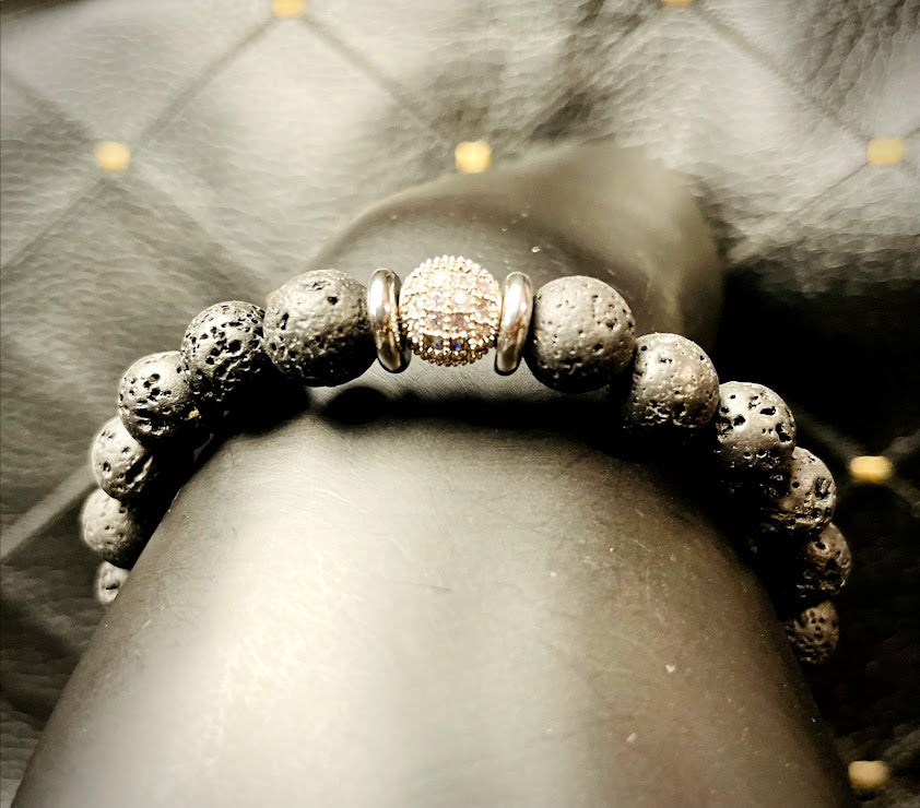 Clearance Item- "Boss" Genuine Stone Bracelet