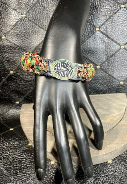 "Celebrate Juneteenth" Braided Bracelet