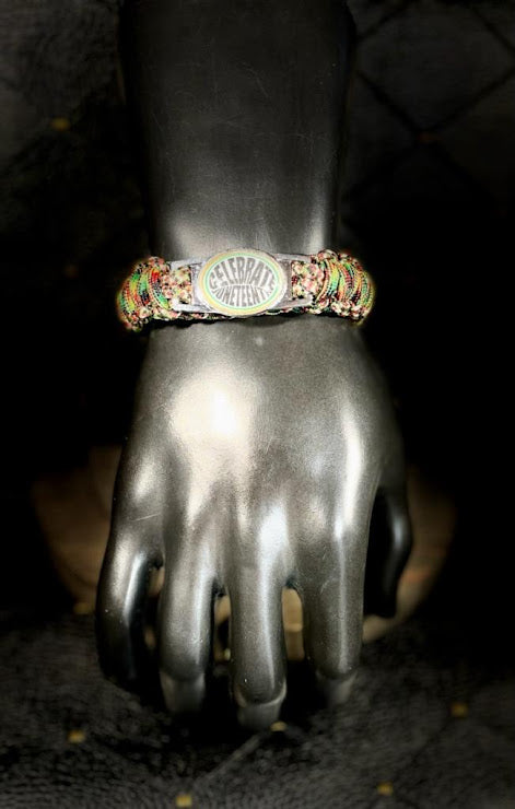 "Celebrate Juneteenth" Braided Bracelet