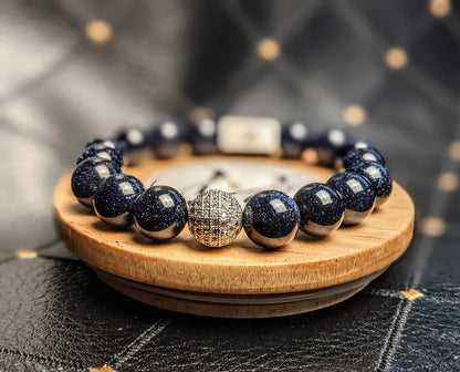 "Midnight Star" Genuine Stone Bracelet