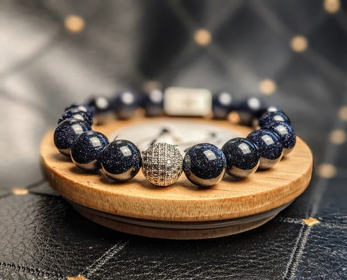 "Midnight Star" Genuine Stone Bracelet