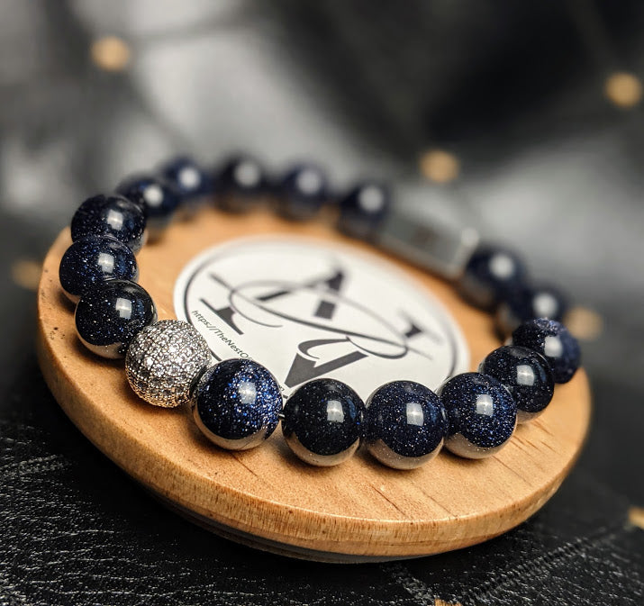 "Midnight Star" Genuine Stone Bracelet