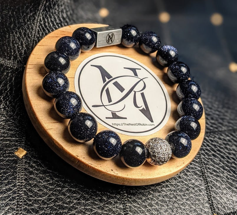 "Midnight Star" Genuine Stone Bracelet