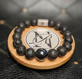 "Black Knight" Genuine Stone Bracelet