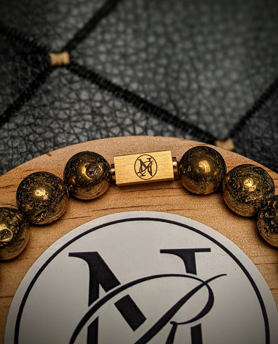 Clearance Item - "Gold Mine" Genuine Stone Bracelet