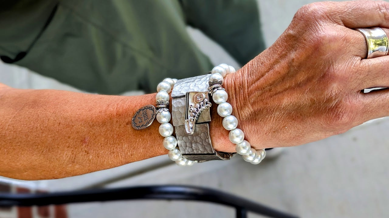 "Chucks" Pearl Bracelet