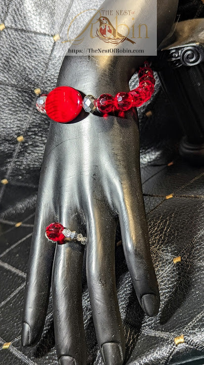 Ms. Ruby Bracelet & Ring Set