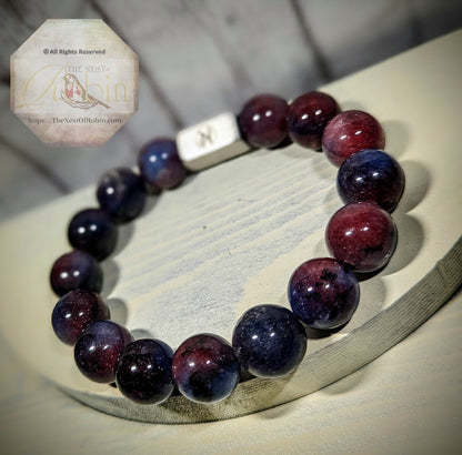 "Red Sand Ocean" Genuine Stone Bracelet