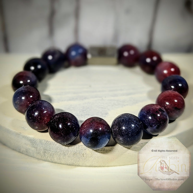 "Red Sand Ocean" Genuine Stone Bracelet