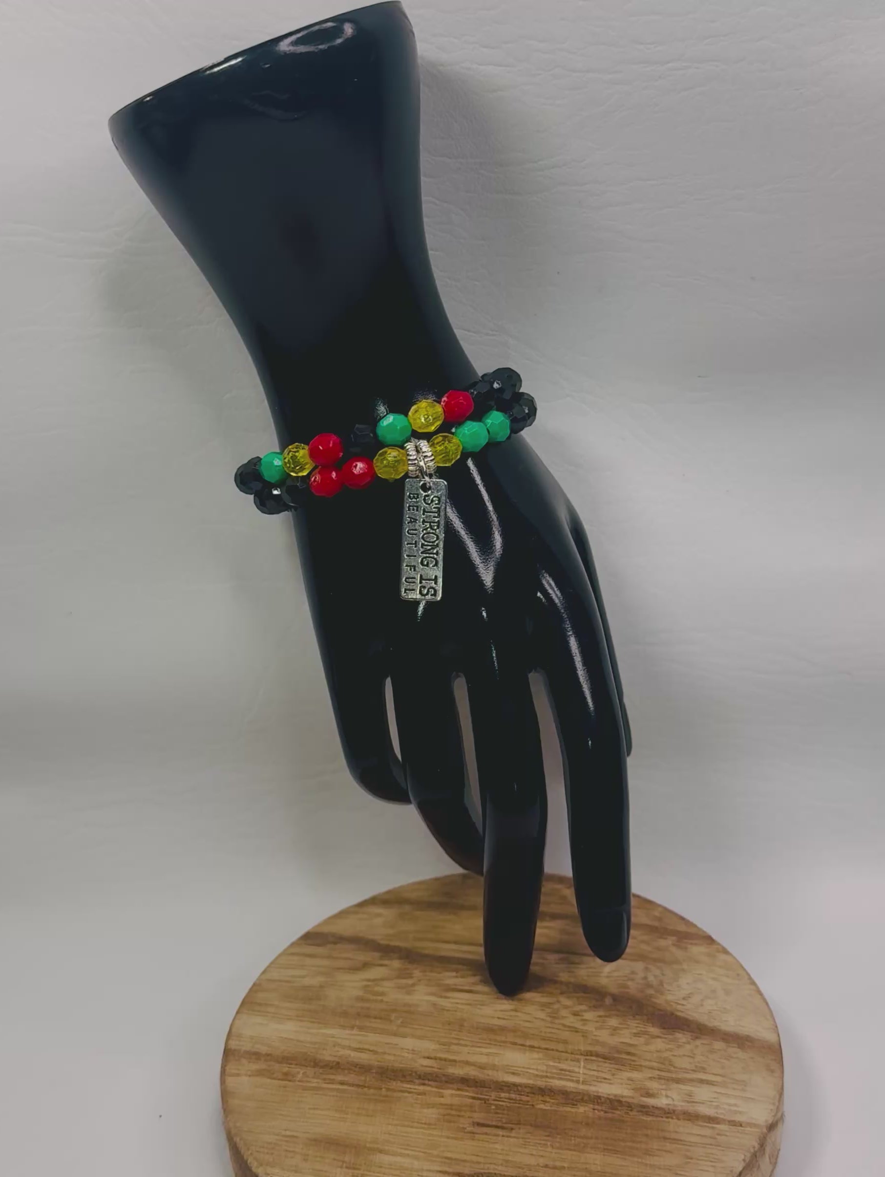 “STRONG IS BEAUTFUL” Bracelet Set