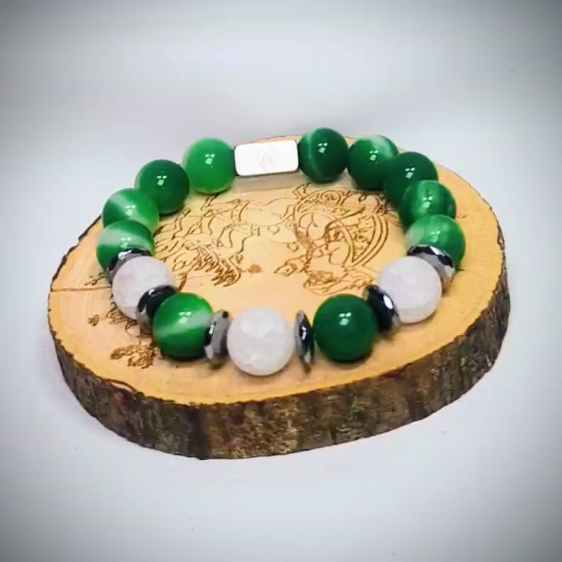 “Mr. Green” Genuine Stone Bracelet
