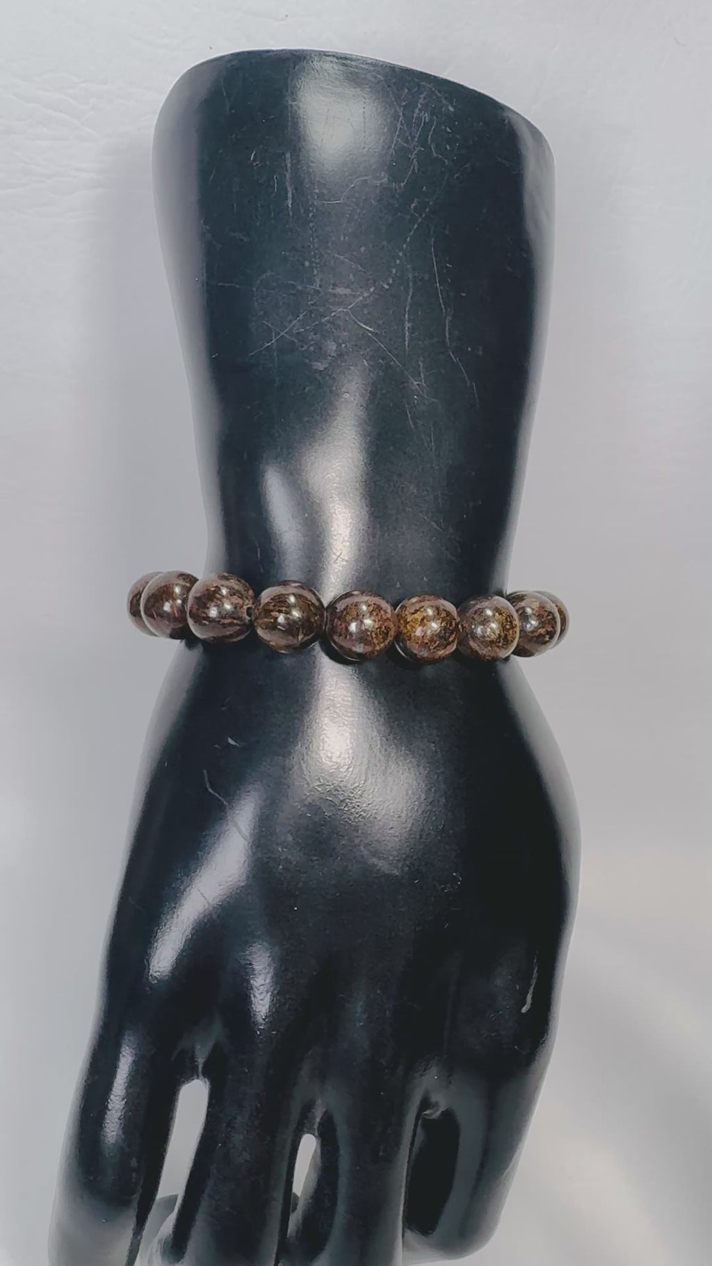 "Golden Chocolate" Genuine Stone Bracelet