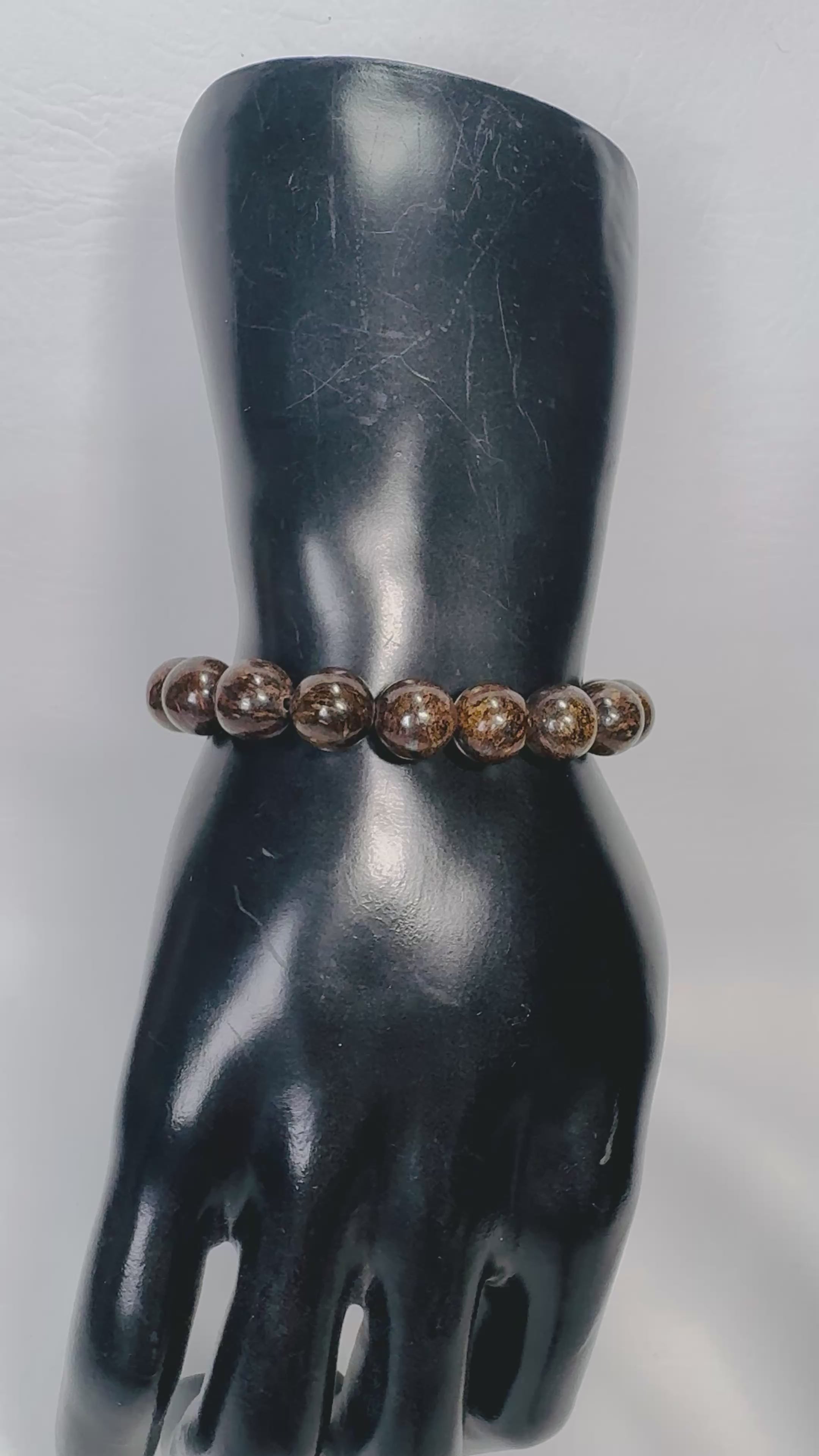 "Golden Chocolate" Genuine Stone Bracelet