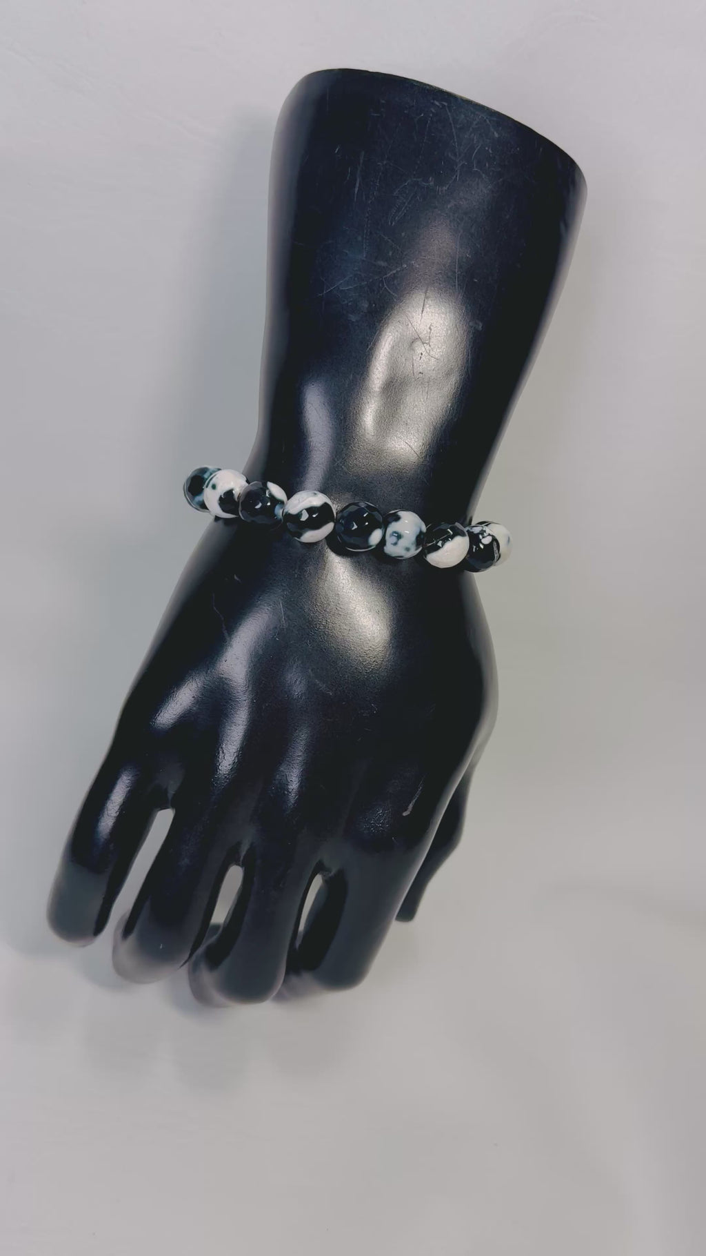 “Shadow Marble” Gemstone Bracelet