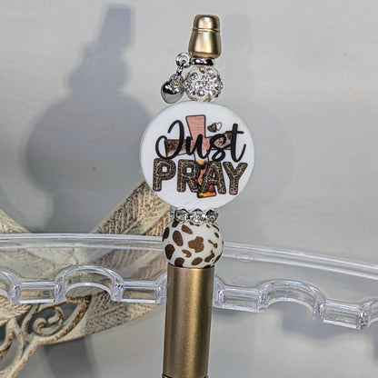 “Just Pray” Beaded Ink Pen