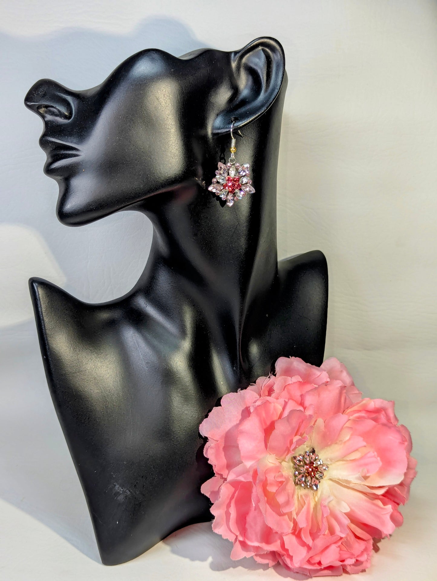 "Pollie" Floral Brooch & Earrings Set