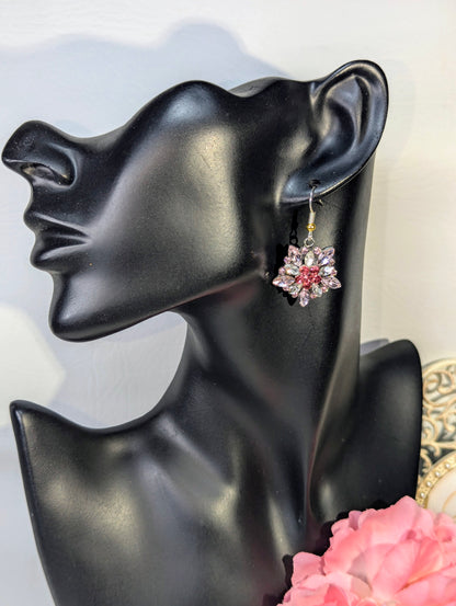 "Pollie" Floral Brooch & Earrings Set